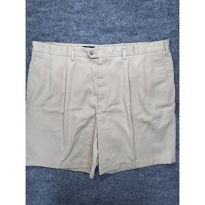 Callaway Golf Shorts Mens 44 Classic Pleated‎ Pima Cotton Relaxed Khaki Tan